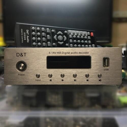 5.1-channel amplifier with DTS AC3 audio decoding with USB U disk lossless music player 6-channel home theater amplifier