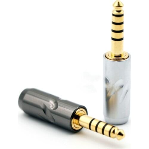 2.5mm 3.5mm 4.4mm earphone plug gold plated/silver plated 2pcs
