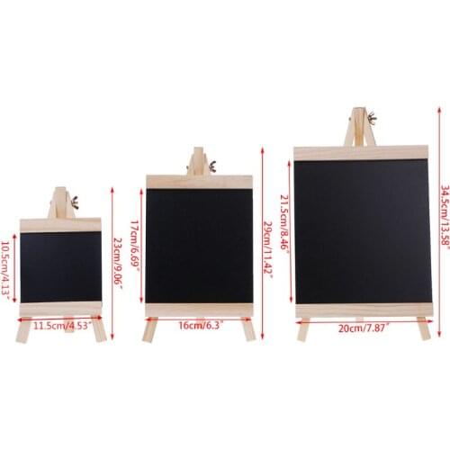 2021 New Desktop Message Blackboard Easel Chalkboard Kids Wood Writing Boards Collapsible
