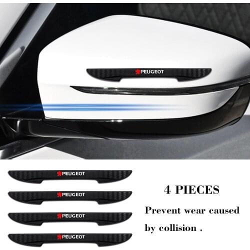 4Pcs Auto Car Door Guard Edge Corner Protector Guards Buffer Trim Molding Protection Strip Scratch Crash Bar for Peugeot 308 508