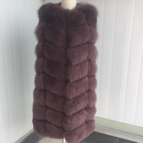 7XL Women Real Fox Fur Coat Natural Real Fur Jackets Vest 2021 Winter Outerwear Women Clothes real fox fur coat