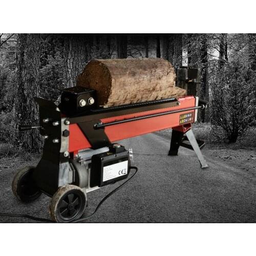 AC220V 2200W 7 ton 55cm mobile electro-hydraulic wood separator cutting machine,tree crusher,forestry tree processing machinery