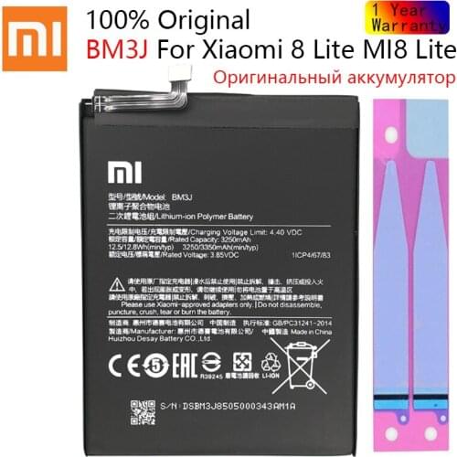 Xiao Mi Xiaomi Mi BM3J Phone Battery For Xiaomi 8 Lite MI8 Lite 3350mAh Original Replacement Battery + Tool