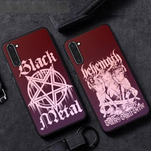 Behemoth Rock Band Phone Case For Samsung A51 A32 A52 A71 A50 A12 A21S S10 S20 S21 Plus Fe Ultra