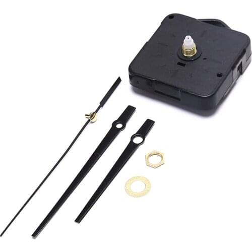 Silent Wall Clock Mechanism Mute Quartz DIY Wall Clock Movement Machine Silver Hands Repair Kit Tool Replace Set Accessories