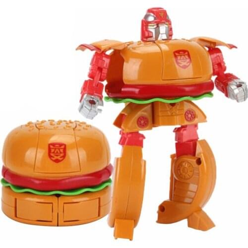 Hamburger Figures Model Action Figure Boy Toy Robot Gift Transformable