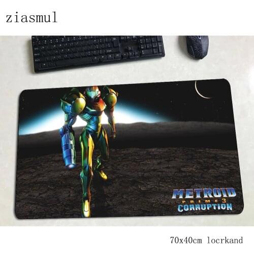 Metroid mouse pad gamer 700x400x3mm gaming mousepad Mass pattern notbook desk mat hot sales padmouse games pc gamer mats gamepad