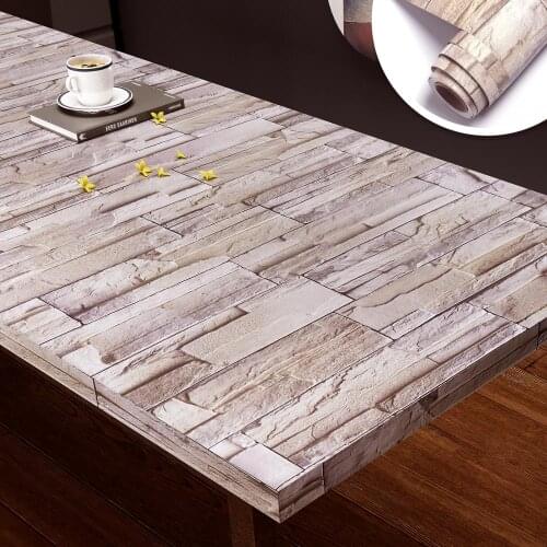 Classic 3D Brick Stone Bedroom Kitchen Bathroom Waterproof Wall Sticker Home Decor Removable PVC Self-Adhesive Wallpaper Paster