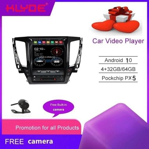 KLYDE PX6 Tesla 12.1" Android 9.0 For Pajero Sport / L200 2017-2018 Car DVD Player Car Radio car auto multimedia dvd player