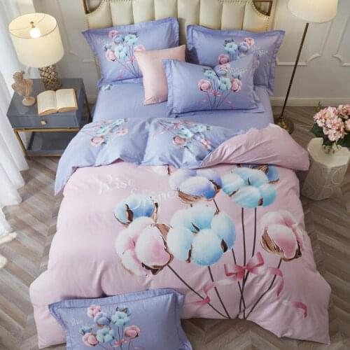 A Bunch Of Marshmallows Bedding Set Cotton Bed Linen Sanding Bed Set Duvet Cover/sheet/pillowcases Queen/King Size Four Seasons