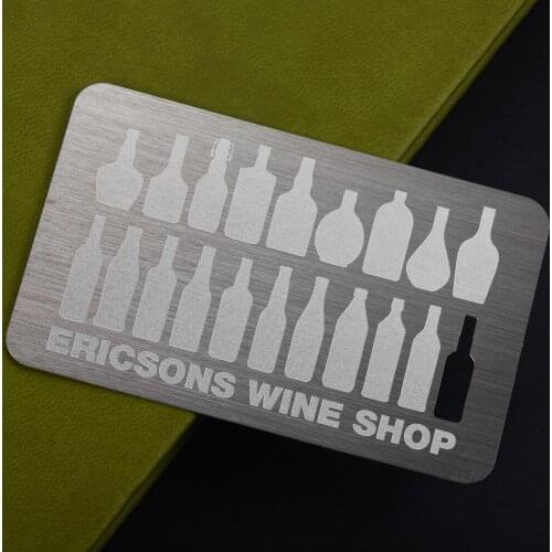 Metal business card stainless steel wire drawing card custom metal card stainless steel business card production