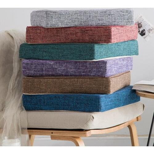 Soft Plain Cushion Square Floor Tatami Futon Couch Sofa Chair Seat Cushions Back Throw Pillow Bay Window Pad Worship Pouf Mat