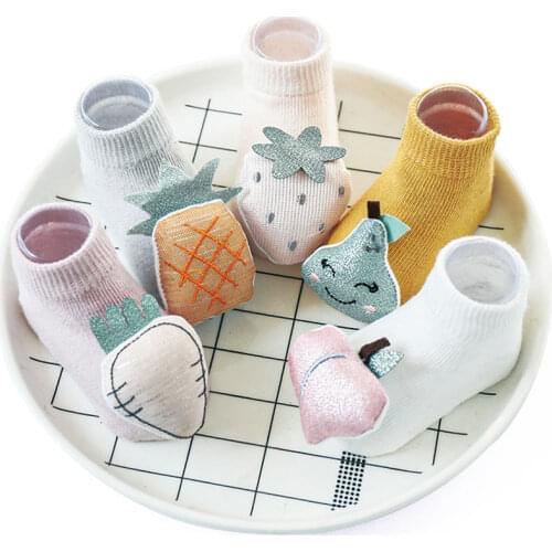 Baby Socks Newborn Anti Slip 3D Cartoon Cute Baby Socks for Girls Spring Toddler Cotton Baby Boys Floor Socks 2020 New Arrival