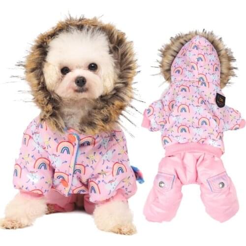 New Pet Dog Clothes Winter Warm Coat Three-layer Thickening Pet Coat Puppy Jacket Dog Hooded Coat for Winter pet Dog Pet Clothes