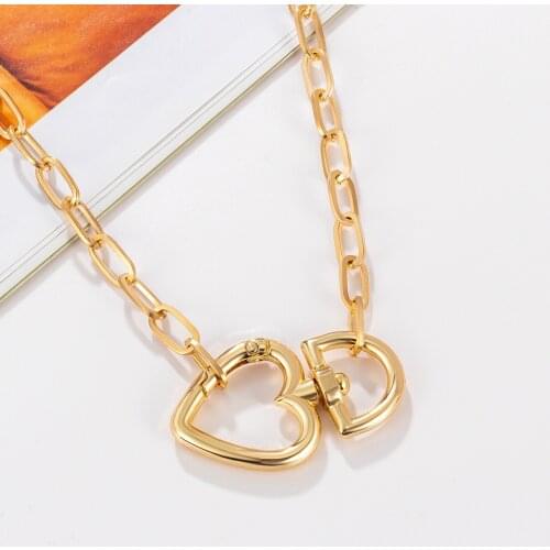 Fashion Vintage Luxury Necklaces For Women Gold Metal New Geometric Statement Hanging Necklaces 2021 Trend Female Modern Jewelry
