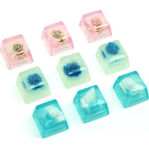 Resin Keycaps Mechanical Keyboard Cross axis Keys Handmade Keys Original Custom Keycaps For Cherry MX Gateron Kailh Switches