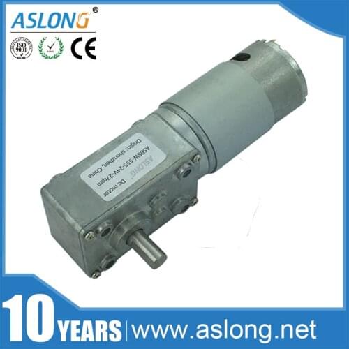A58SW-555 6- 24v Worm Geared Motor 12v High Torque Motor Reversible 8-470rpm DIY Robot Rotating Table Door Lock Self-lock Motor