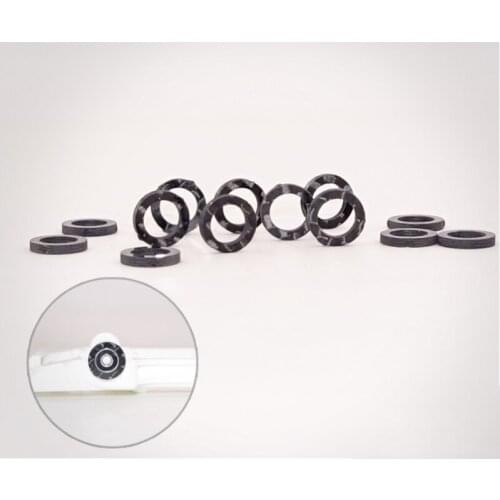 Homemade mini 4wd HG carbon CNC ring for bearing protection of the MS MSL AR MA S2 VS ALL chassis 4PCS 1/32 scale TAMIYA CAR