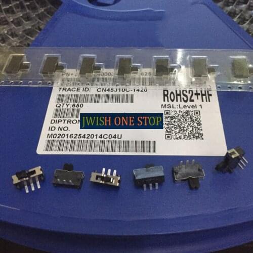 SC12P-AQR Sliding 2-Speed 3-Foot Push Toggle Switch SC12P-A-V-T/R