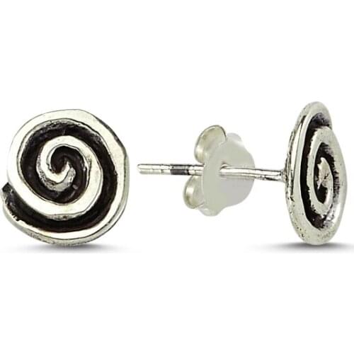 Silverlina Silver Round Sterling Earrings