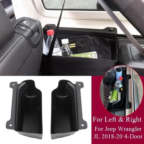 ABS Trunk Storage Box Organizers Cargo Side Tray For for Jeep Wrangler JL 2018-2020 4Dr