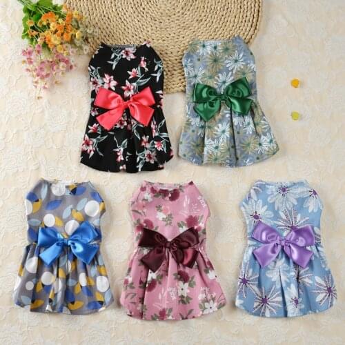 Princess Skirt Pet Dog Clothes Fashion Dress Clothing Dogs Super Small Costume Cute Cotton Chihuahua Summer Girl Mascotas
