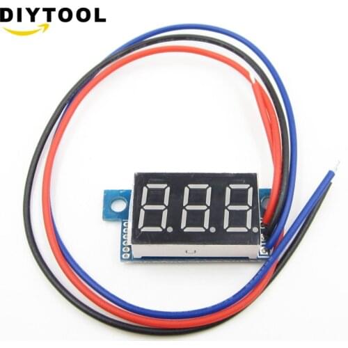 0.36 inch Mini LCD Display voltmeter ammeter voltimetro amperimet digital DC 0-99.9V yellow LED mini digital voltmeter ammeter