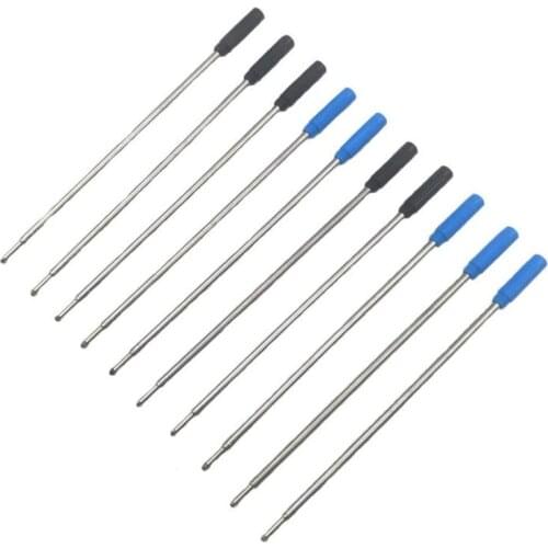 1Pc Ballpoint Metal Pen Refill 1.0mm Length 11.6cm Short Wholesale Pen Replacement Blue Refill Stainless Refill Steel Black B0Q9
