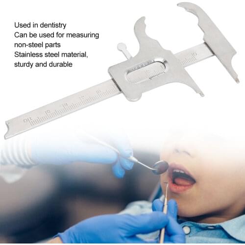 1Pcs Dental Stainless Steel Vernier Calipers Orthodontic Ruler Dental Accessories Dental ToolsDental Lab Tool Vernier Micromete