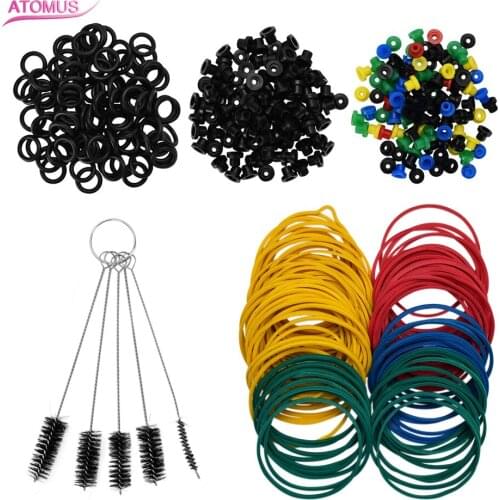 405Pcs/Set Tattoo Machine Rubber Bands With Pin Cushion Tattoo Symbol Coil Permanent Supplies Kit Replacement Accessories Set