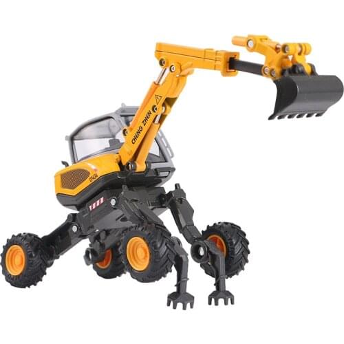 Diecast 1:32 Excavator Engineering Alloy Model Toy Transportation Car Decoration Collection Souvenir Display Vehicle Gifts
