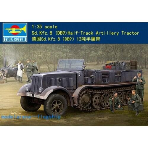 Trumpeter 09538 1/35 Sd.Kfz.8 DB9 Half-Track Artillery Tractor Assembly Model