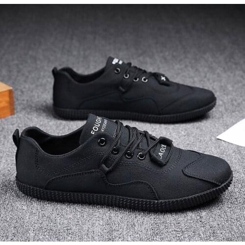 New four seasons Mens Casual Shoes Cloth Shoes Low Soft-Soled Canvas Shoes Comfortable Trend shoes Mens Fashion sneakers