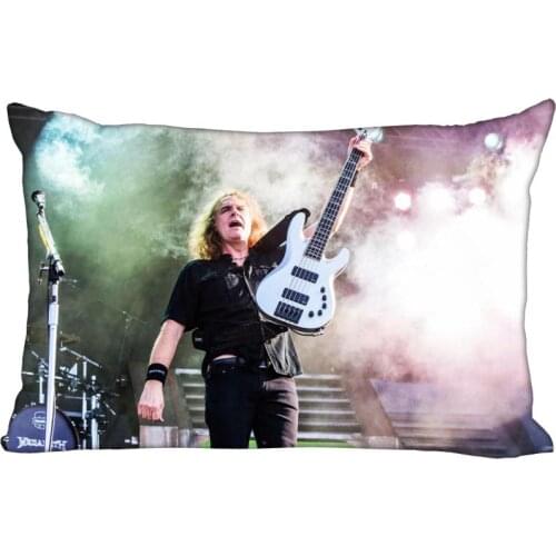 35x45cm Pillowcase Dave Mustaine Rectangle Silk Pillowcases Bed Home Living Room Pillow Covers One Side Custom gift