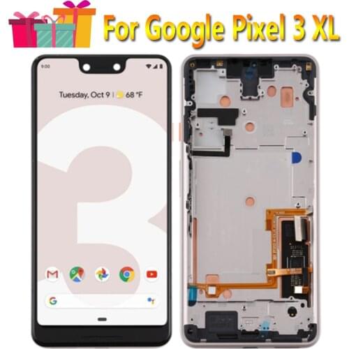 Original Display Replace 6.3" For Google Pixel 3 XL XL3 LCD With Frame Touch Screen Digitizer Assembly Replacement Parts