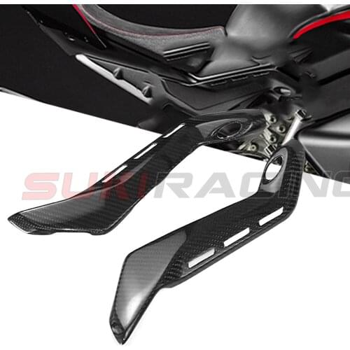 Panigale V4 V4S Carbon Fiber Motorcycle Seat Side Subframe Covers Panel Side For Ducati Panigale V4 V4S 2018 2019 2020
