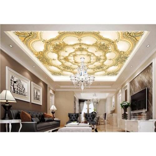Custom photo 3d wallpaper ceiling mural European-style decorative pattern painting 3d wall murals wallpaper for walls 3 d