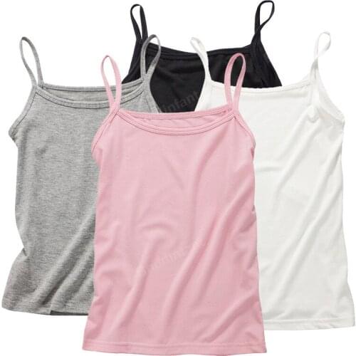 Kids tops for girls camisole teenager girl tank tops undershirt teen girls crop top singlet kids clothing 2/6/8/10/12/16 year