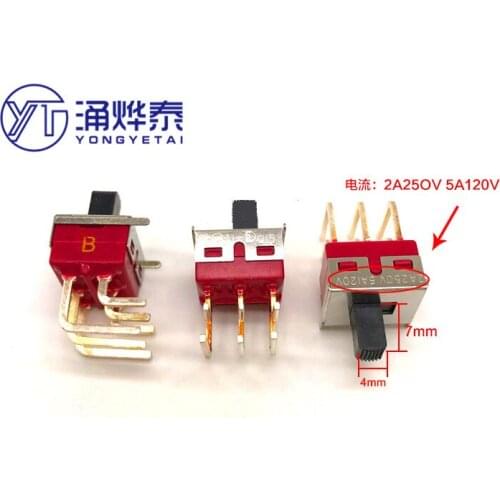 YYT 5PCS 5MD1S102AM6QE slide switch Q24 5MD1 curved Pin 6 Pin 2 gear toggle switch