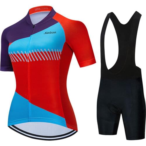 2021 Female Cycling Clothing Roupa Ciclismo Cycling Jersey Set Summer Short Shirts Women Maillot Bicycle Uniform Cycling Clothes