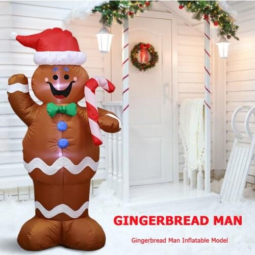 1.5m Christmas Inflatable Doll LED Night Light Figure Garden Toys Party Home Yard Christmas Decorations New Year 2021 US EU Plug