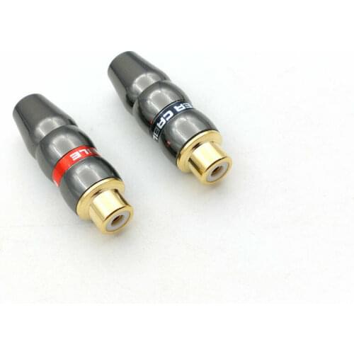 2pcs NEW high quality copper RCA socket Audio Female RCA chasis soldering adapter