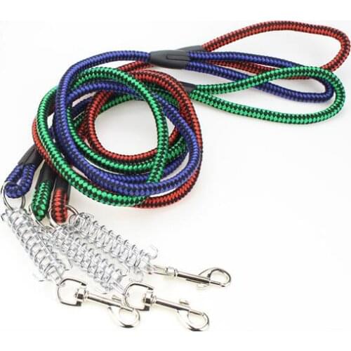 120*1CM Nylon Dog Lead Durable Walking Dog Leash Spring Pet Traction Rope