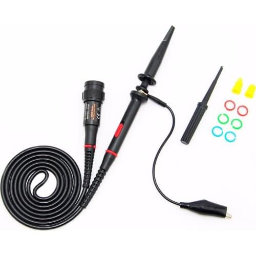 1X 10X P2200 200MHz High Precision Oscilloscope Probe Alligator Test Clip with Adjustable Attenuation Rate Probes