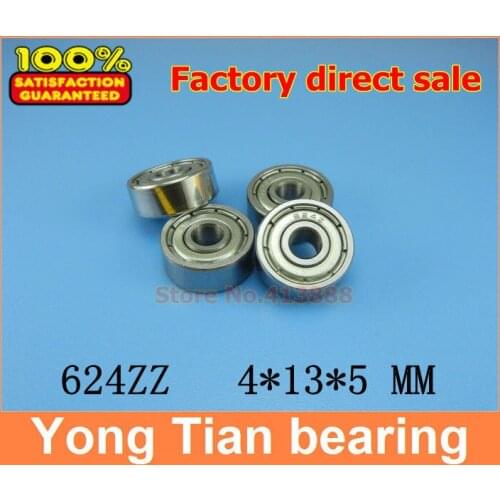 500pcs/lot free shipping Wholesale Miniature deep groove ball bearing 624ZZ 4*13*5 mm
