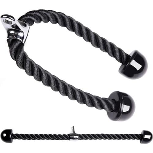 70cm Solid Fitness Triceps Rope Multi Gym Cable Attachment Press Push Pull Down Arm Exercise Equipment Attachment