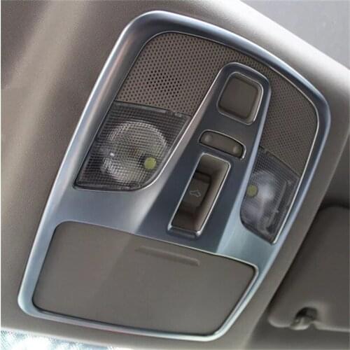 Abaiwai Car Inner Front Seat Roof Top Reading Light Lamp Cover Trims Light Frame For Suzuki Sx4 S-Cross Crossover 2014 2015 2016