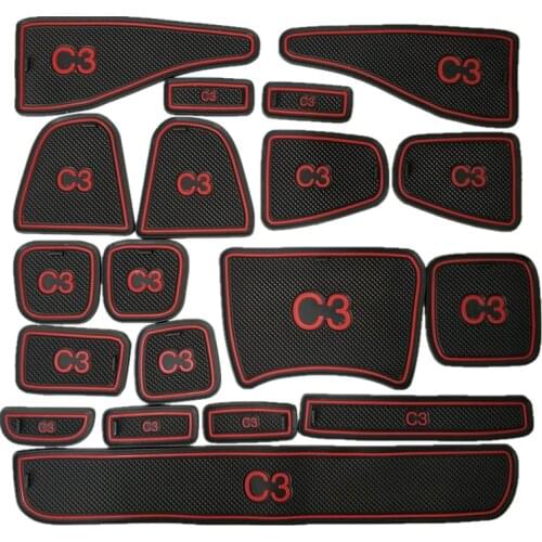 Auto anti-slip cup mat non slip door gate pad for Citroen C3 , free shipping