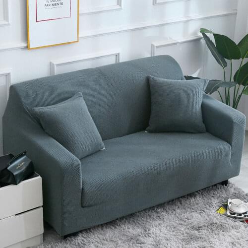 Velvet Sofa Covers For Living Room Solid Sectional Sofa Cover Home Fundas Couch Elastic Slipover Top Cover Decor Sofa Quality