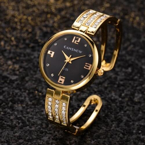 Gold Watch Women Bracelet Top Brand Luxury Wristwtach Full Rhinestone Watchband Stainless Steel Female Clock zegarek damski